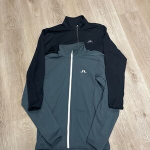 Lot Of 2 J.Lindeberg Black M Kimball T-Neck Fieldsensor Midlayer, M